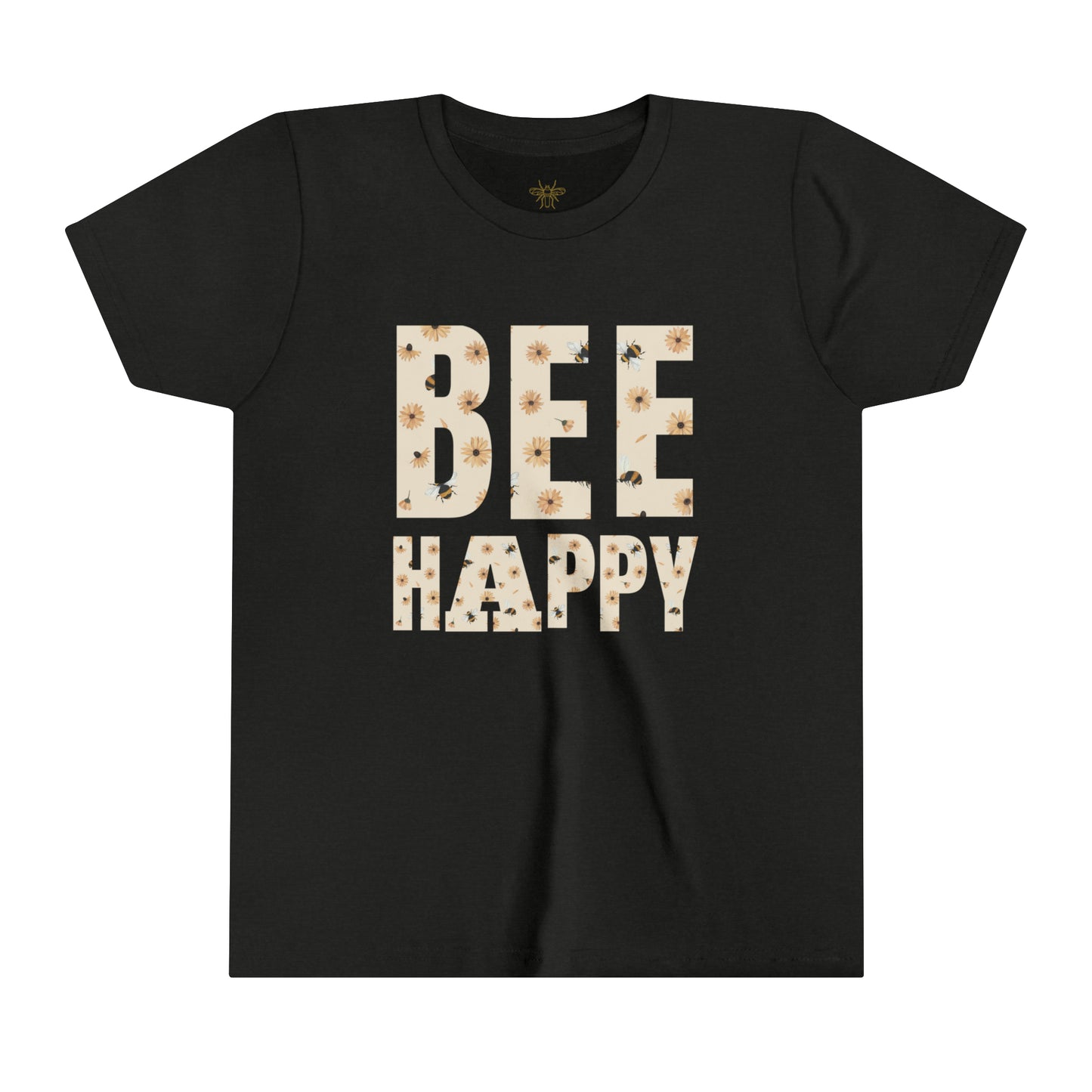 Bee Happy bee |Youth Short Sleeve Tee